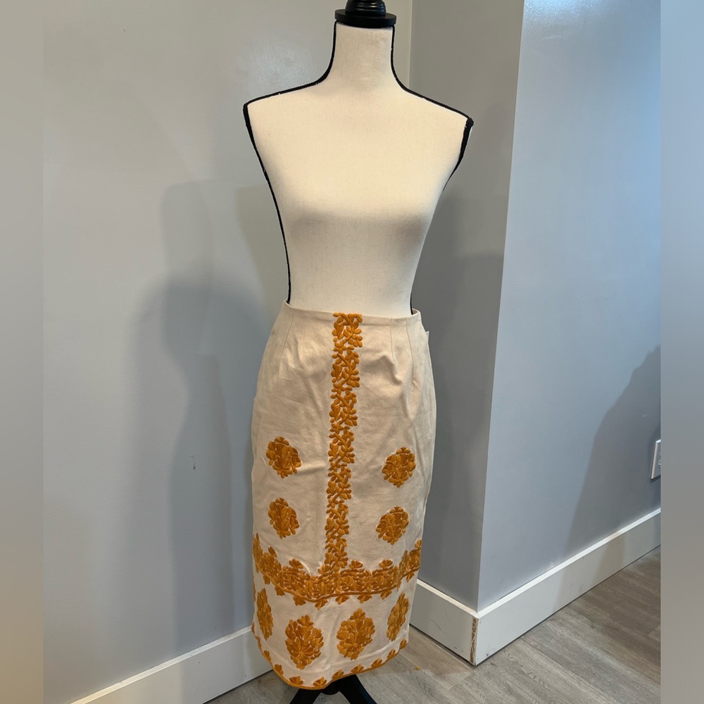Anthropologie midi skirt